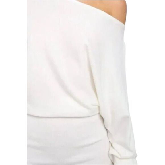 NWT PETAL & PUP OLEA WHITE OFF THE SHOULDER DRESS WOMENS SIZE 4 - Picture 3 of 8